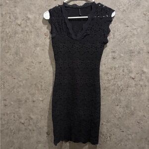 Elegant Black Lace Dress
